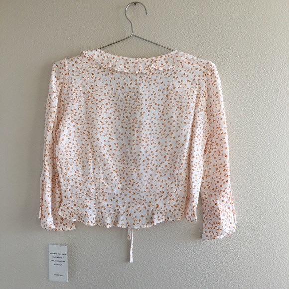 NWT For Love and Lemons Aurora Star Tie Top - Picture 6 of 6